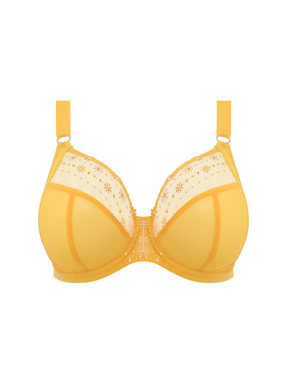 Elomi Matilda Banded Plunge Embroidered Underwire Bra (8900) - Daisy 40DD(E) NWT